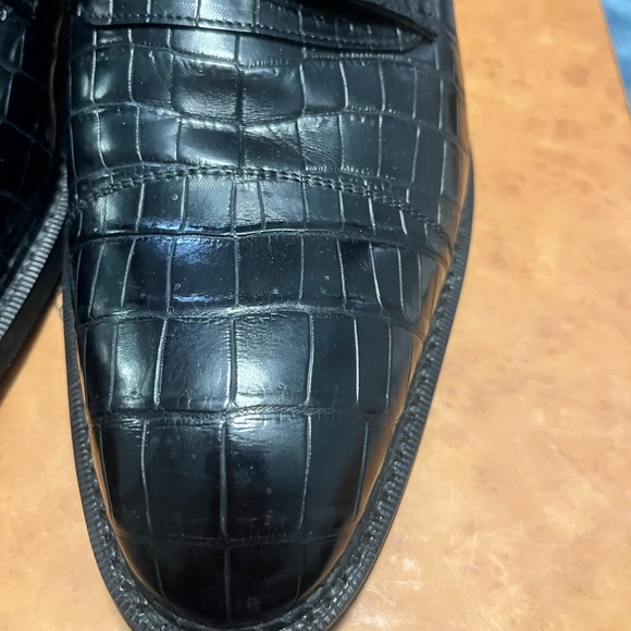 Black Crocodile Pattern Men\'s Oxfords main image 5